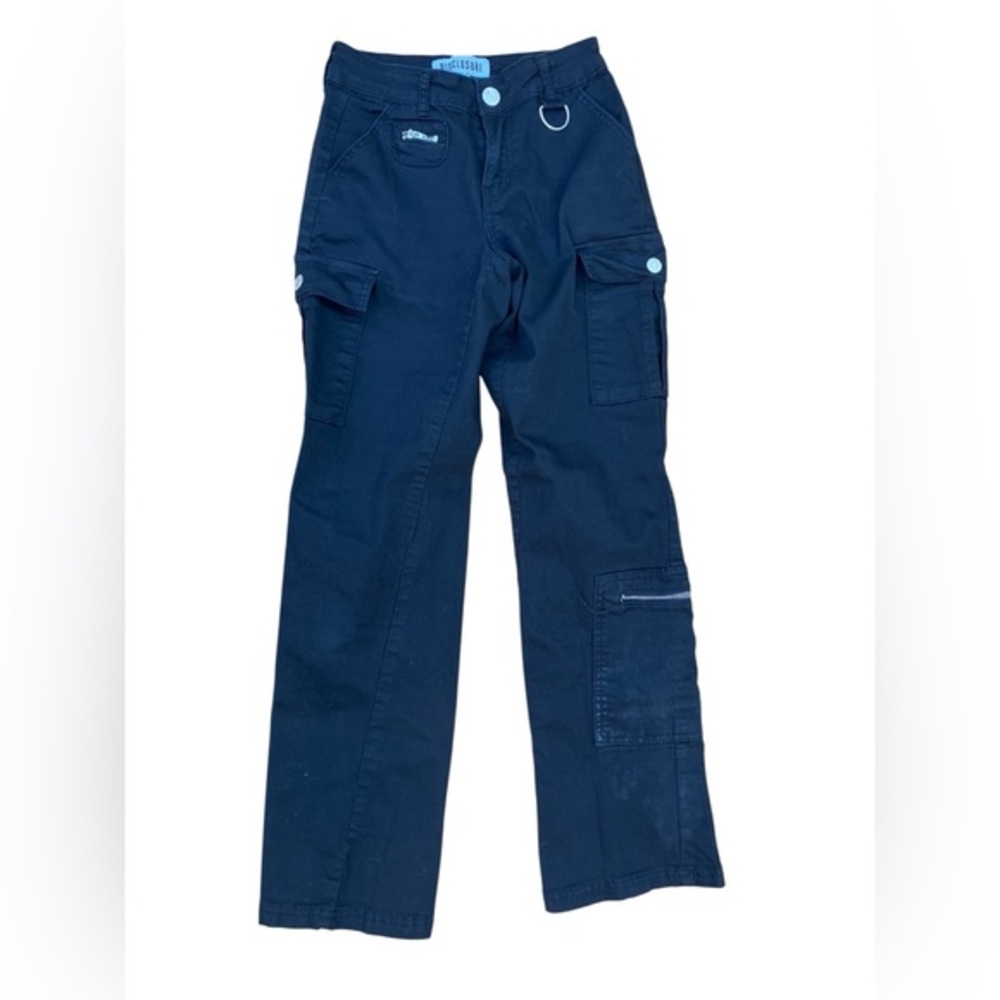 Disclosure Indigo Navy Cargo Pants Women’s Size 0 Summer Y2K Streetwear
